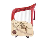 Arpa a lira professionale - Serie Phoenix, strumenti a corda Lyakin in legno di mogano a 24 corde, regalo for gli amanti della musica, studenti principianti (Color : Red)