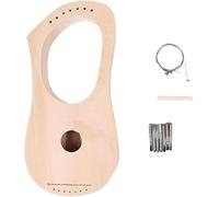 Arpa a lira, strumento a corda in legno, kit di materiale per la produzione di arpa di lira, kit per la creazione di arpa in stile antico, per bambini