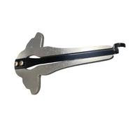 Arpa a mascella per principianti, strumento musicale etnico russo in acciaio con design portatile, compatibile con musica folk Altai - cromato