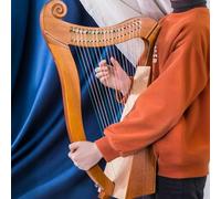 Arpa, arpa con leva in mogano massiccio a 19 corde | L'arpa a lira è una buona scelta for gli amanti della musica, i principianti e gli amici, for gli adulti principianti