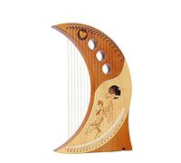 Arpa， Arpa lira a 19 corde for adulti, strumento arpa in legno con in metallo, in mogano chiave di accordatura