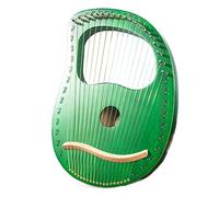 arpa, Arpa lira a 19 corde, in mogano, con motivi intagliati e simboli, strumento musicale, regalo for principianti, bambini e adulti.