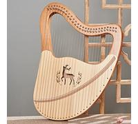 arpa, Arpa lira a 32 corde, strumento a corde in mogano, con borsa for il trasporto in EVA, chiave di accordatura, corda di ricambio, manuale di istruzioni in inglese.