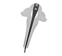 Arpa artistica in alluminio nero argento combina un'estetica moderna con l'antica tecnologia per arpe da ebreo realizzate a mano in metallo chiaro e nitido