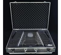Arpa Canora In Cristallo Di Quarzo A 8 Note, Con Motivo A Fiore Della Vita, Con Custodia In Allumina, For Meditazione Yoga E Guarigione Sonora, Strumento Musicale(432hz)