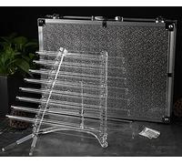 Arpa canora in cristallo di quarzo con custodia in allumina e mazzuolo gratuiti, CDEFGABC 8 note strumento musicale curativo for meditazione yoga(432Hz)