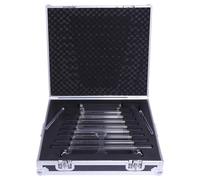 Arpa canora in cristallo di quarzo per terapia del suono a 432 Hz con 8 note e scatola in lega di allumina,Transparent