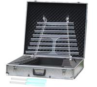 Arpa da canto in cristallo 8 note CDEFGABC inclusa valigia in alluminio strumento musicale curativo for la meditazione curativa, regolazione dello stato emotivo(Clear 440 hz)