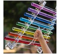 Arpa Di Cristallo Arcobaleno Con Custodia in Alluminio, Tonalità Di Do, 8 Note: Do5 Re5 Mi5 Fa5 Sol5 La5 Si5 Do6, Strumento Musicale Curativo Perfetto per La Meditazione Sonora Multicolor-432hz