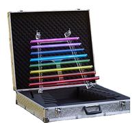 Arpa Di Cristallo Con Valigia In Alluminio, Chiave Di Do 8 Note C5 D5 E5 F5 G5 A5 B5 C6, Perfetto Strumento Musicale Curativo For La Terapia Del Suono E La Meditazione Curativa(440HZ)