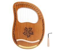 Arpa di Lira, Arpa di Legno di Mogano A 16 Corde con Chiave per Accordare per Gli Amanti Della Musica per Principianti Bambini Strumento Musicale per Adulti