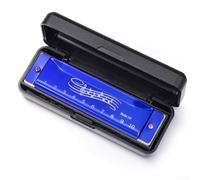 Arpa diatonica blues C maggiore, per scuola, viaggi (blu) | Ideale per i principianti, promuove la musicalità, facile entrata, giocattolo educativo, costruzione robusta