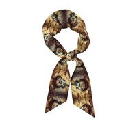 Arpa e musica Elegante sciarpa di raso per donna Sciarpa alla moda morbida e lucida con stampa all-over Versatile da indossare come fascia per capelli o cravatta per appuntamenti e foto di viaggio