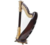 Arpa in miniatura - Mini Arpa Arpa Strumento Musicale Arpa 14 cm | Schermo di Decorazione Casa da 5,5 pollici per Gli amanti della Musica Decorazione Tavolo