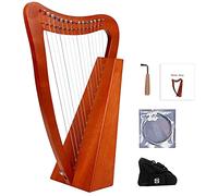 Arpa in mogano a 15 corde, arpa celtica irlandese con corde in nylon con borsa resistente, chiave per accordatura e corde di ricambio adatte per amanti della musica, principianti, bambini, adulti