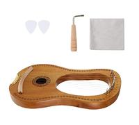 Arpa lira 1 set strumento a corda per arpa portatile con corpo in legno e corde metalliche