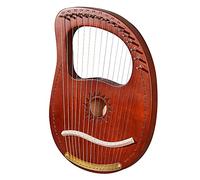 Arpa lira a 16 corde con simboli fonetici intagliati, modelli unici in legno massello di mogano, con chiave di accordatura, corde estratte, manuale, per adulti, bambini e principia