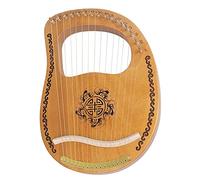Arpa lira a 16 corde, corpo in mogano massello, simboli fonetici intagliati, con chiave di accordatura, plettro, manuale di musica, regalo per bambini, adulti, principianti