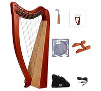 Arpa lira a 19 corde, arpa celtica irlandese a chiave cromatica con borsa resistente, chiave for accordare, corde extra e telaio di supporto adatto for amanti della musica, principianti, bambini e adu