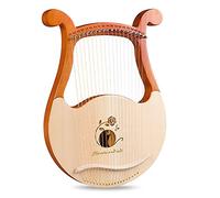 Arpa lira a 19 corde, corpo in mogano massello, motivi unici, simboli fonetici intagliati, con chiave di accordatura, set di corde extra, manuale di musica(Style C)