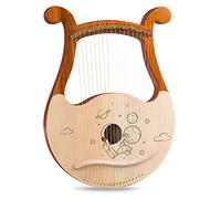 Arpa Lira a 19 Corde Strumenti a Corda Portatili in Mogano/Abete con Chiave di Accordatura, Corda di Ricambio, Borsa for il Trasporto, Strumenti for Arpa Lira Leggeri Facili da Accordare for Principia