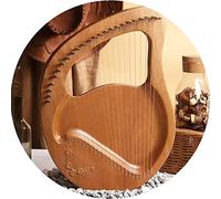 Arpa lira a 24 corde, strumento a corde in mogano portatile con borsa per il trasporto, chiave di accordatura, regalo per principianti, amanti della musica, bambini, adulti