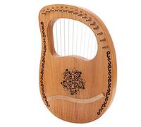 Arpa Lyar Vintage, Arpa Lira a 16 Corde in Legno Composito per Spettacoli di Festival Musicali Come di Strumenti Musicali