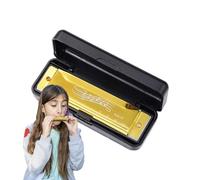 Arpa per bambini, armonica blu, giocattolo prescolare, armonica, 10 fori, 20 toni, professionale, per adulti, bambini, lezioni della prima infanzia