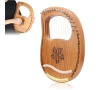 Arpa portatile 16 corde piccola arpa mogano Okoman legno strumento musicale principiante -16