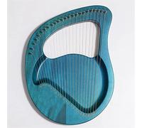 Arpa portatile Lira Arpa Violino greco 24 corde Strumento lira in mogano Arpa portatile con chiave per accordatura per amanti della musica principianti