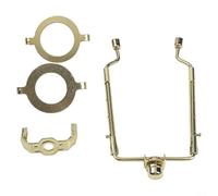 Arpa regolabile per lampada da 20,3 cm, staffa per paralume oro con adattatore E26 E27, per lampada decorativa in cristallo, kit di supporto per lampada da terra fai da te e sostituzione arpa lampada