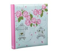 Arpan 13 x 18 cm grande stile vintage a gabbia per uccelli con rose in stile vintage 200 contiene album fotografico