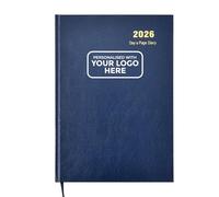 ARPAN Agenda giornaliera 2026 personalizzata personalizzata (blu, A4 con logo)