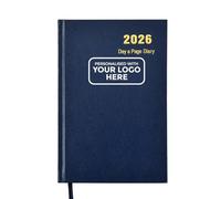 ARPAN Agenda giornaliera 2026 personalizzata personalizzata (blu, A5 con logo)