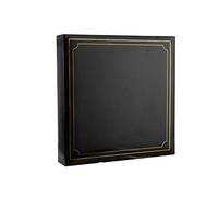 Arpan Album fotografico con 3 anelli, formato extra-large, per 20 fogli, 40 lati, colore: nero