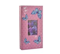 ARPAN Album Fotografico con 300 Tasche, 15 x 4 cm, Rosa-Farfallina, 18x4x33 cm