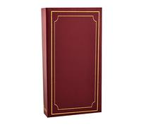 ARPAN, Album Fotografico con 300 Tasche, 18 x 4 x 33 cm, Colore Bordeaux