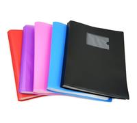 Arpan Cartellina portadocumenti con 104 tasche, formato A4, flessibile, per scuola, presentazioni, documenti finanziari, interviste e CVS, 1 cartella singola