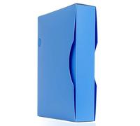 Arpan - Cartella portadocumenti formato A4 con buste in polietilene, 150 buste, 300 facciate, colore blu