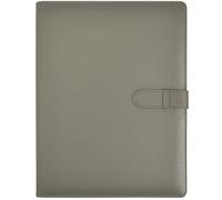 Arpan Cartellina portadocumenti formato A4, confezione da 1 portadocumenti professionale, con 36 tasche per documenti e presentazioni, morbida al tatto, colore: grigio