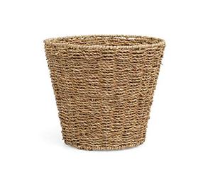 Arpan Cestino per la Carta in Vimini per Camera da Letto, Cucina, Bagno o Ufficio, Cestino della Spazzatura Versatile, 28 x 25 cm