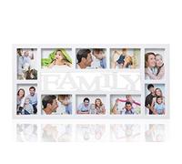 ARPAN Cornice portafoto per 10 Foto da 15,2 x 10,2 cm, White Family, W70 x L34 x H3 CMS