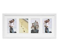 ARPAN MDF 4, Cornice Moderna con passepartout, Nero o Bianco (Bianco)