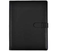 Arpan Raccoglitore professionale A4 con 36 tasche 72 lati - Cartella A4 per certificati e documenti - Cartella per presentazioni, portadocumenti, in pelle (nero)