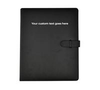 ARPAN Raccoglitore professionale per presentazioni formato A4, quaderno personalizzato personalizzato, 50 tasche per 100 visualizzazioni, cartella per certificati, effetto pelle, raccoglitore ad