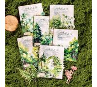 Arpaper Adesivi per Scrapbooking Kit Foresta e Farfalle Stickers 120Pz Adesivi Decorativi Scrapbooking Accessori per Journaling,Scrapbooking,Fai da Te Diario Album Calendario(Norwegian Forest Series)