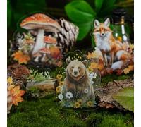 Arpaper Natura Adesivi per Scrapbooking Accessori 80 Pz Set di Adesivi Estetici per Scrapbooking, Journaling, Calendario fai da te (Adesivi Animali)