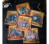 Arpaper Scrapbook Accessories Stickers 120 pezzi, adesivi in PET retrò, accessori per scrapbooking vintage, decorazione per bullet journal, matrimonio, album fotografico, calendario (Magic Box)