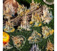 Arpaper Scrapbook Accessories Stickers 60 pezzi, Bullet Journal Sticker PET Retro Scrapbooking Accessori Set Scrapbooking Vintage Sticker (Castello) Decorazione per matrimonio, calendario (Fantasy