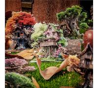 Arpaper Scrapbooking Stickers 64 Pcs Bullet Journal Accessori Adesivi Decorativi PET Materiale Trasparente fai da te Scrapbooking, Album, Diari, Quaderni, Computer e altro (adesivi Treehouse)